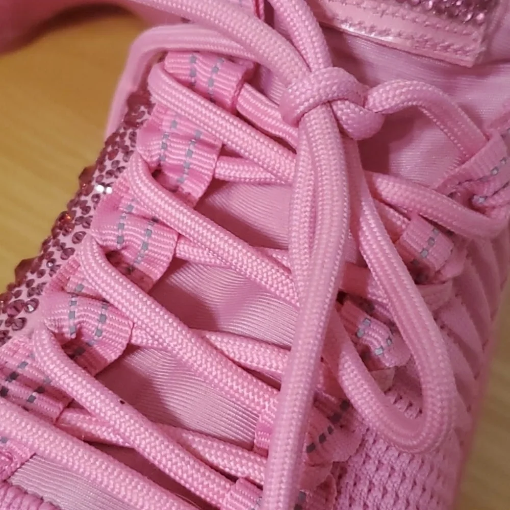 Steve Madden Maxima SM NY90 Pink Stone Sneakers Size 8 - Picture 5 of 13